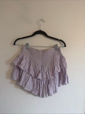 Rock N Rags Sunshine Daydream Lavender Ruffle Skort Size Small